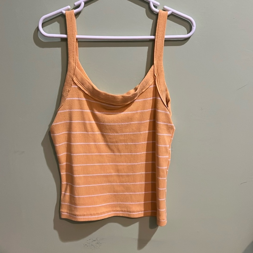 small yellow cropped tank top